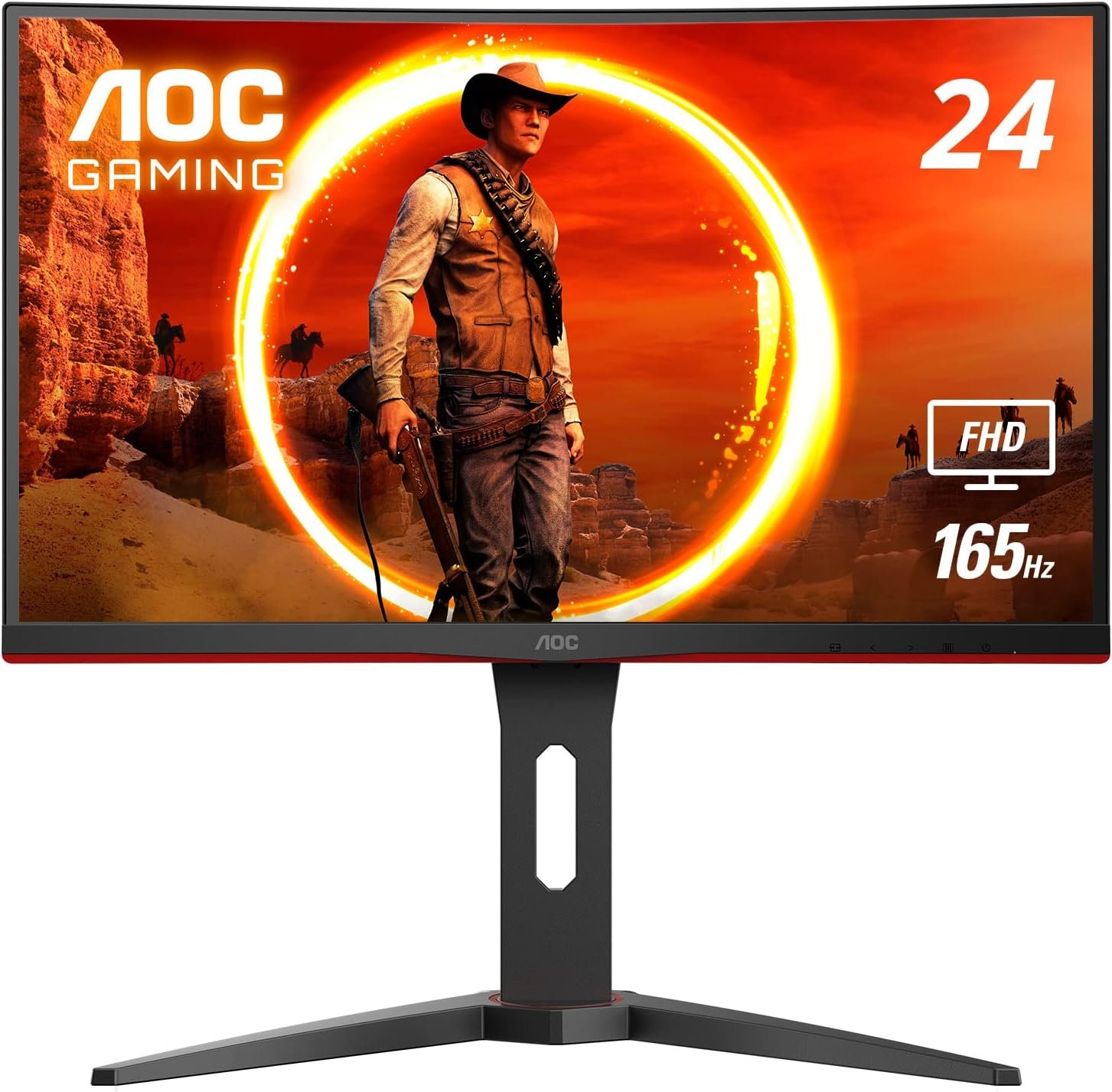 AOC 27G15 27 Gaming Monitor, Full HD 1920x1080, 180Hz 1ms, 1x HDMI 2.0, 1x Display Port, AMD FreeSync, HDR10, Pivot  Height Adjustable, Console Gaming Ready, Xbox PS5 Switch, 3-Year Zero-Bright-Dot