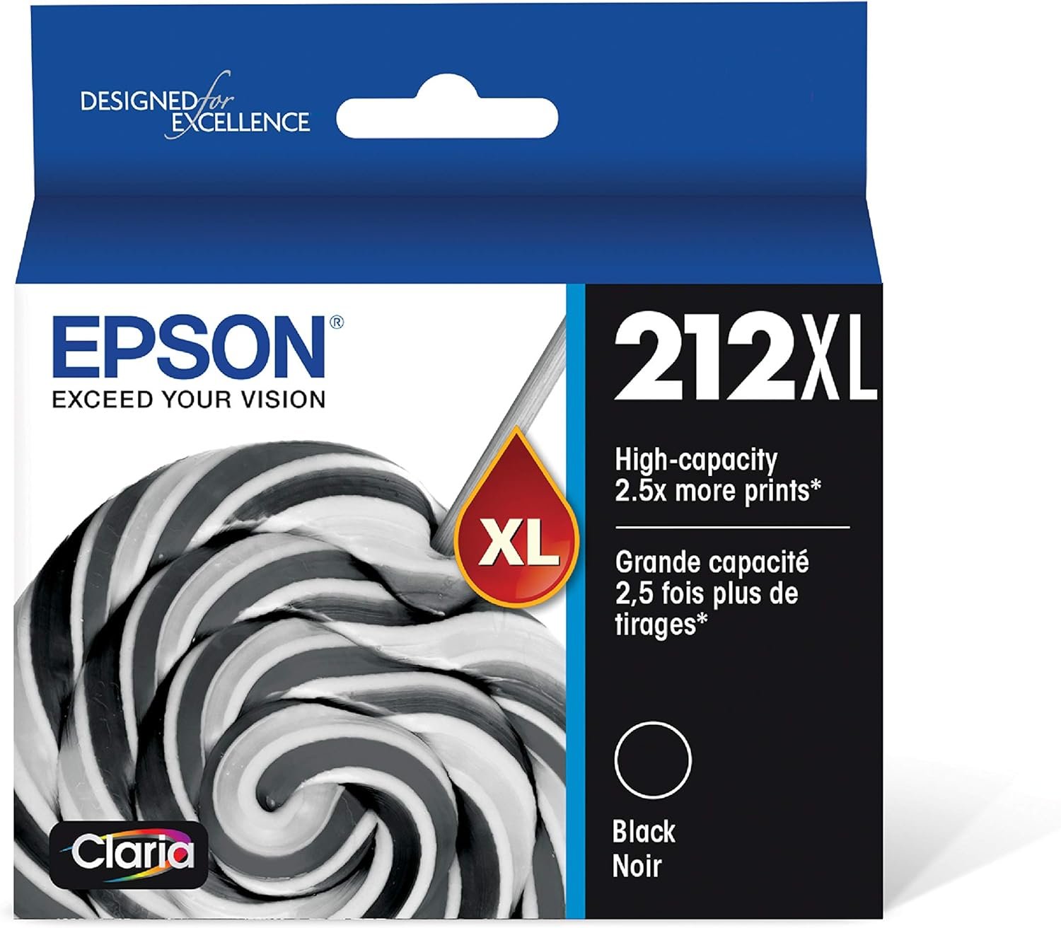 EPSON 212 Claria Ink Standard Capacity Black  Color Cartridge Combo Pack (T212120-BCS) Works with WorkForce WF-2830, WF-2850, Expression XP-4100, XP-4105