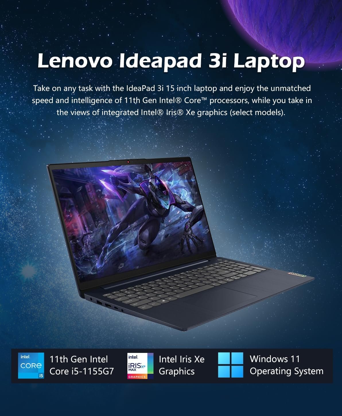 Lenovo 2022 Newest Ideapad 3 Laptop, 15.6 HD Touchscreen, 11th Gen Intel Core i3-1115G4 Processor, 8GB DDR4 RAM, 256GB PCIe NVMe SSD, HDMI, Webcam, Wi-Fi 5, Bluetooth, Windows 11 Home, Almond