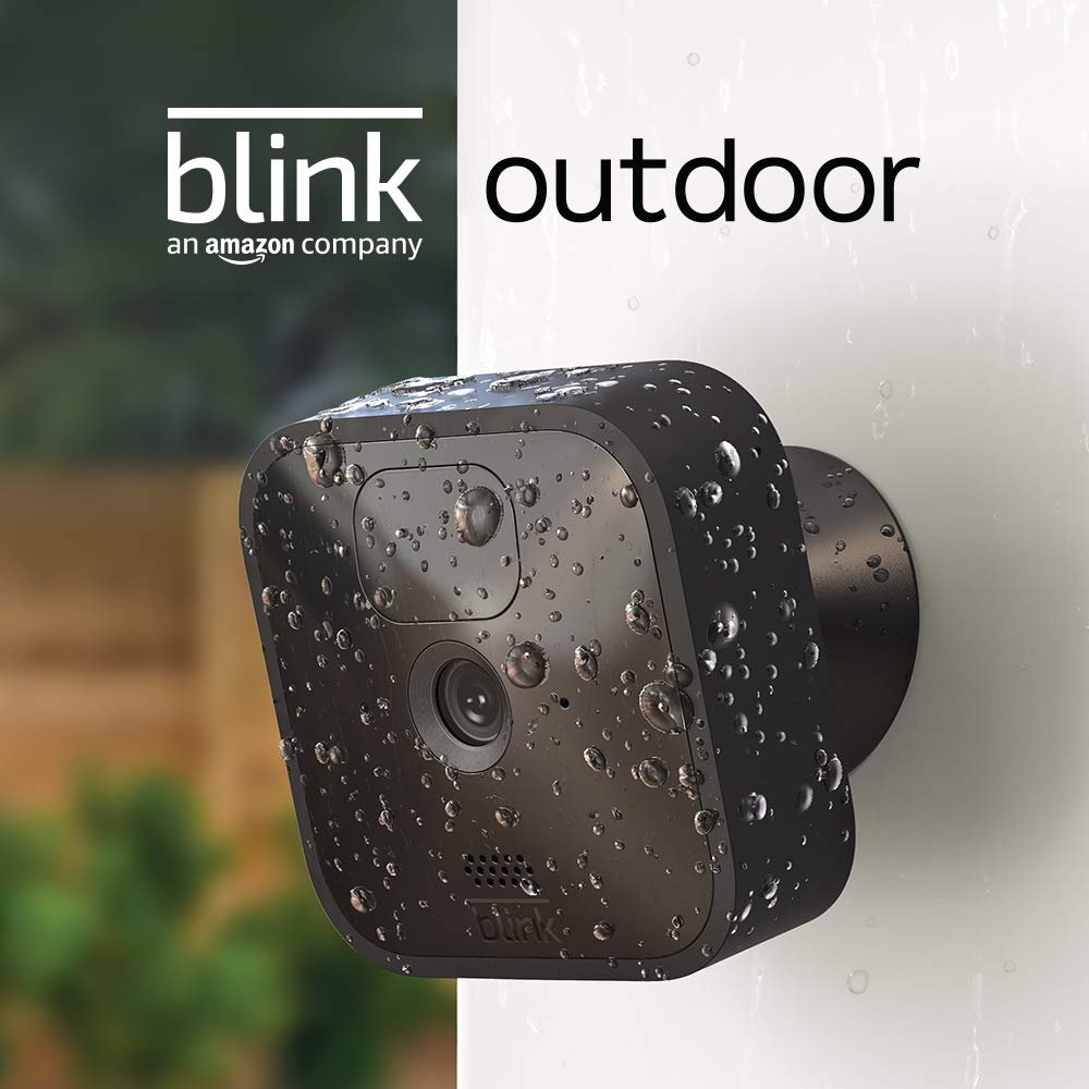 Like-new Blink Outdoor - wireless, weather-resistant HD security camera, two-year battery life, motion detection, set up in minutes – 2 camera kit