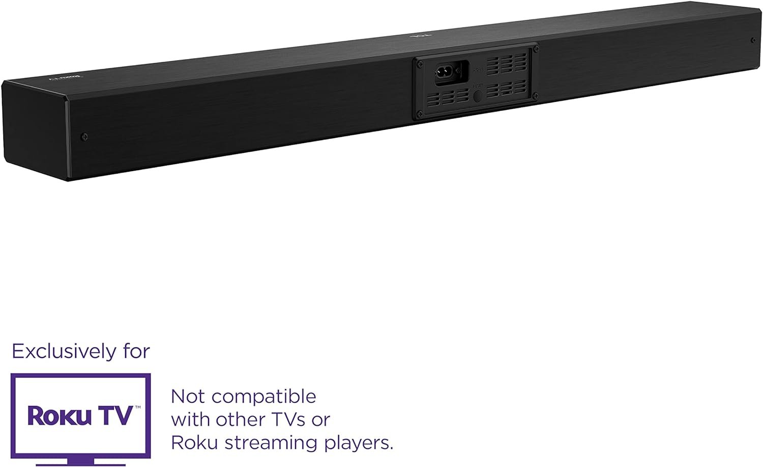 TCL Alto R1 Wireless 2.0 Channel Sound Bar for Roku TV, Bluetooth,Wifi TSR1-NA 31.5-inch, Black