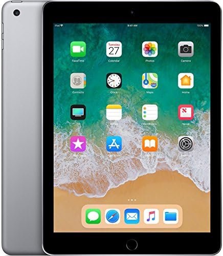 2018 Apple iPad 6th Gen (9.7- inch, Wi-Fi, 128GB)- Space gray (Renewed)