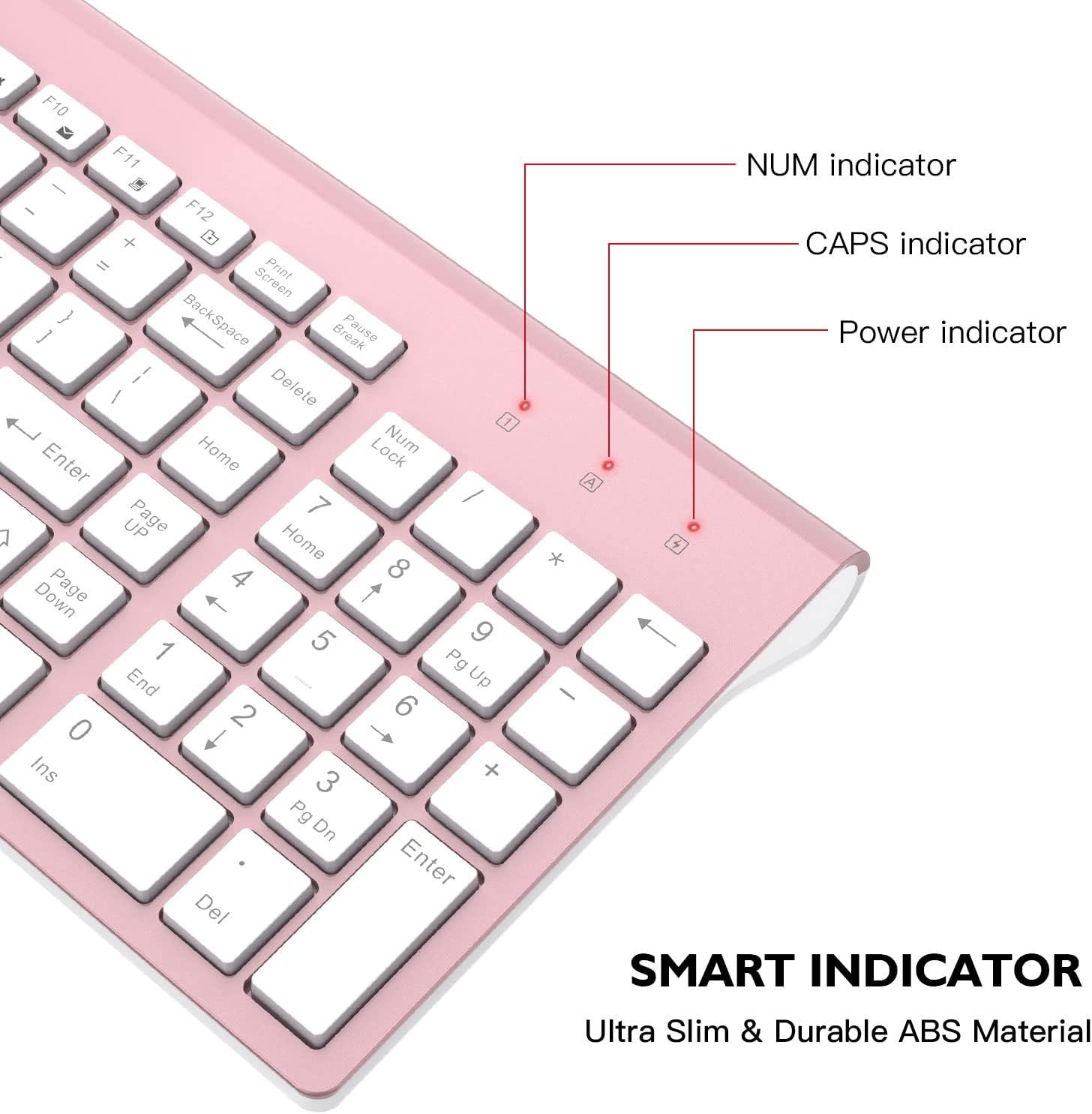 cimetech Wireless Keyboard and Mouse Combo, Compact Full Size Wireless Computer Keyboard and Mouse Set 2.4G Ultra-Thin Sleek Design for Windows, Computer, Desktop, PC, Notebook, Laptop - Grey