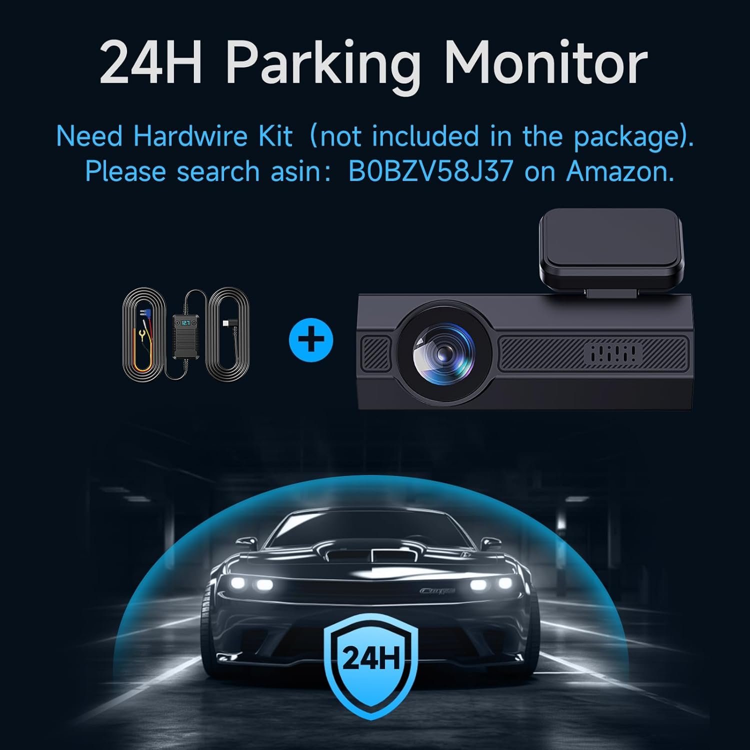 Dash Cam Front 2.5K: Mini Dash Cam for Cars, 1440P Car Camera with APP, WiFi Dash Cam with WDR Night Vision, 24 Hours Parking Monitor Dashcams, 160°Wide, G-Sensor