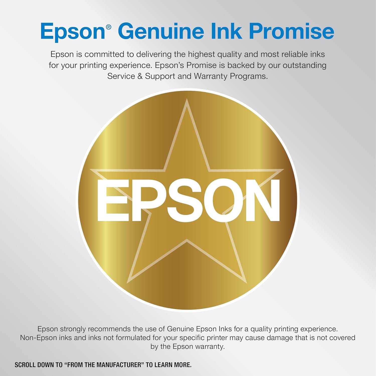 Epson EcoTank ET-15000 Wireless Color All-in-One Supertank Printer with Scanner, Copier, Fax, Ethernet and Printing up to 13 x 19 Inches, White