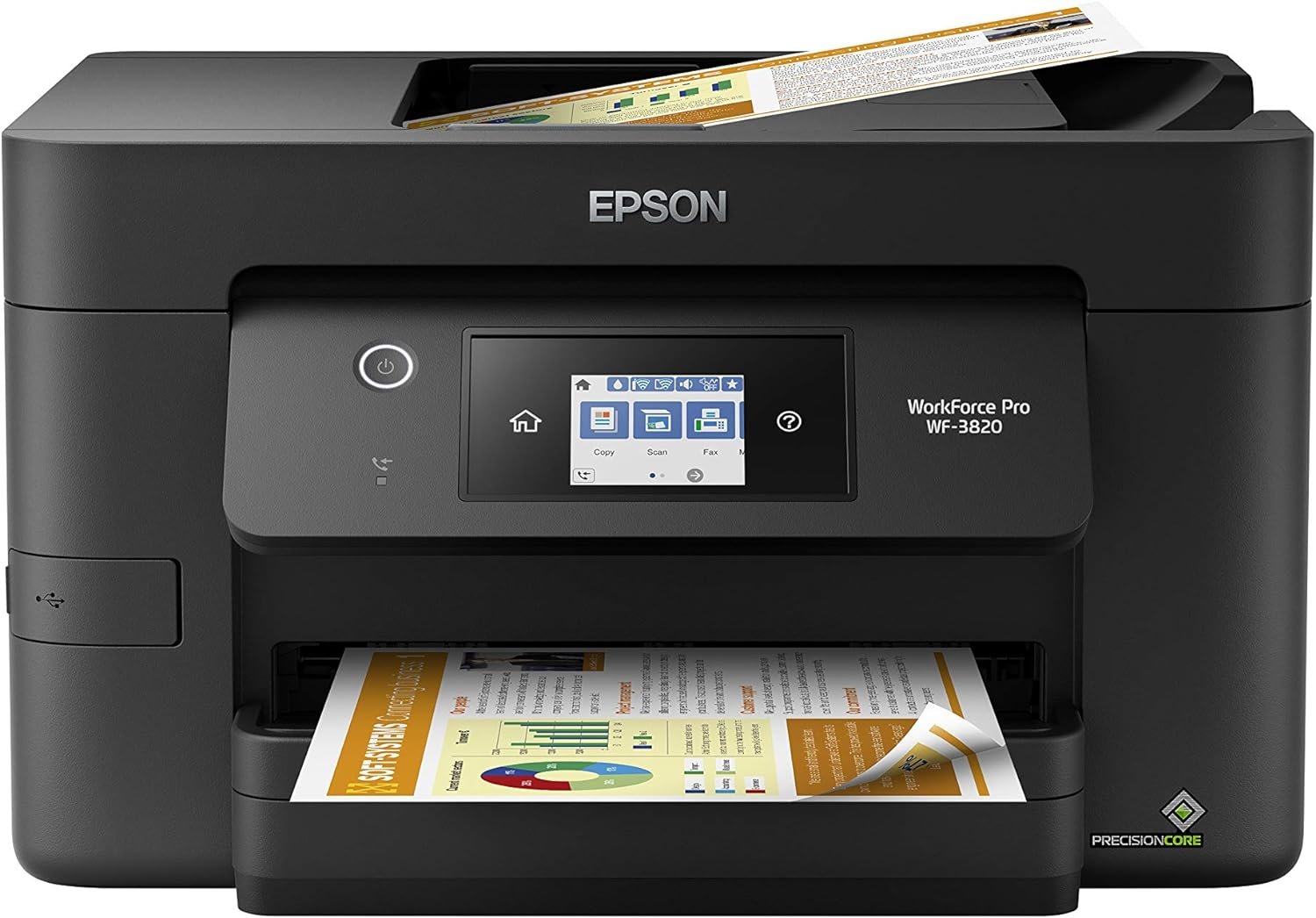 Epson EcoTank ET-4800 Wireless All-in-One Cartridge-Free Supertank Printer with Scanner, Copier, Fax, ADF and Ethernet – Ideal-for Your Home Office, White