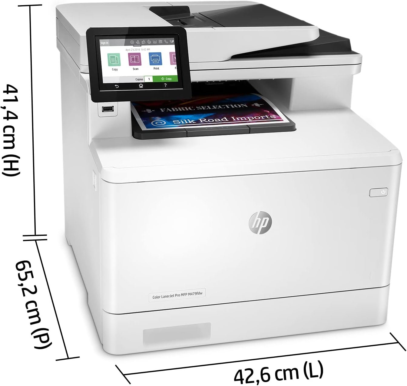 HP Color LaserJet Pro MFP 4301fdw Wireless Printer, Print, scan, copy, fax, Fast speeds, Easy setup, Mobile printing, Advanced security, Best for small teams, Instant Ink eligible