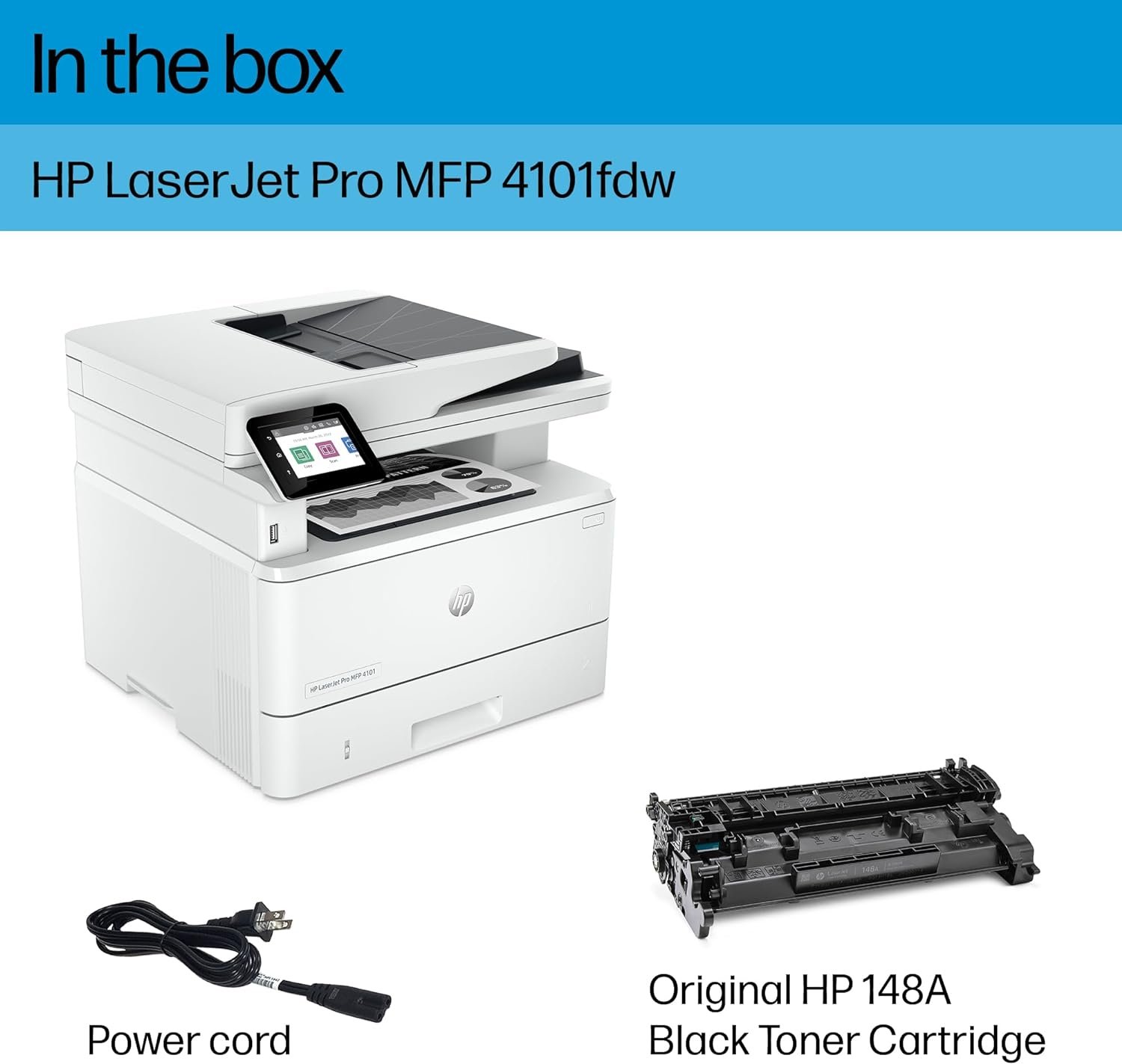 HP Laserjet Pro MFP 4101fdw Wireless Laser All-in-One Monochrome Printer