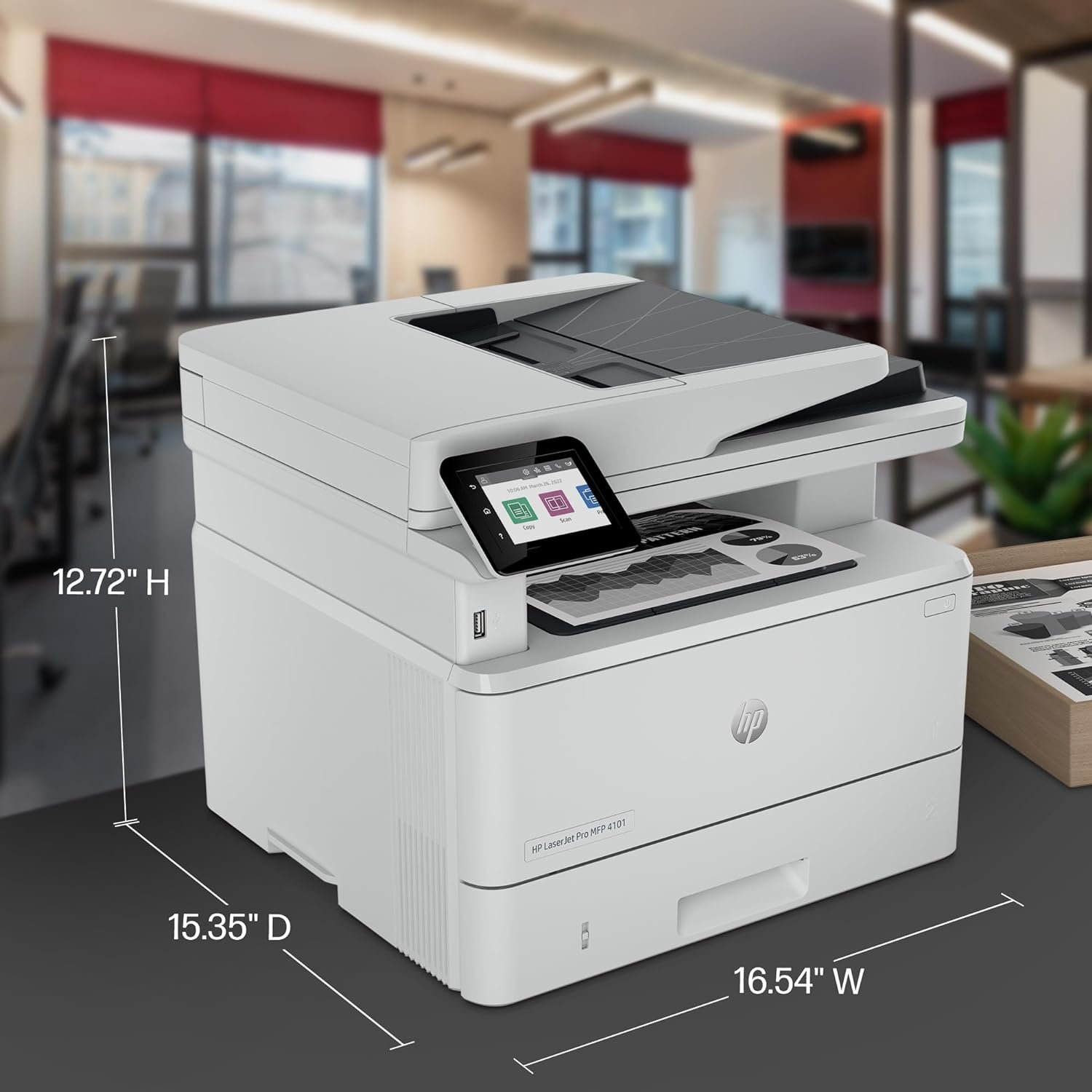 HP Laserjet Pro MFP 4101fdw Wireless Laser All-in-One Monochrome Printer