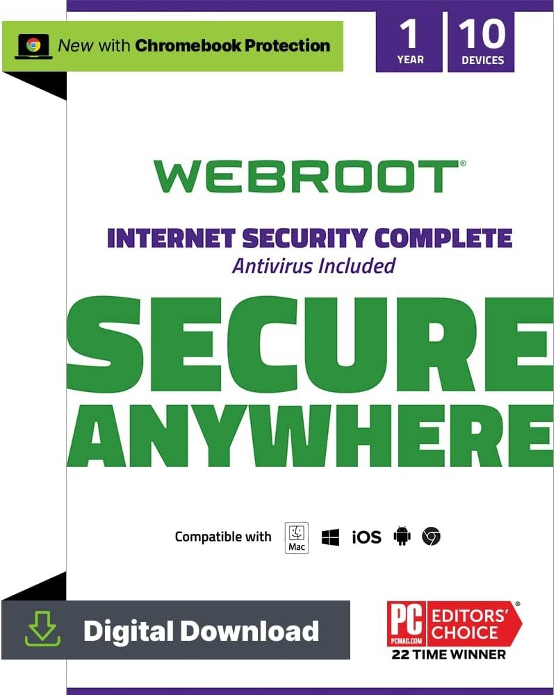 Internet Security Complete | Antivirus Software 2024 | 5 Device | 2 Year Download for PC/Mac/Chromebook/Android/IOS + Password Manager, Performance Optimizer  Cloud Backup