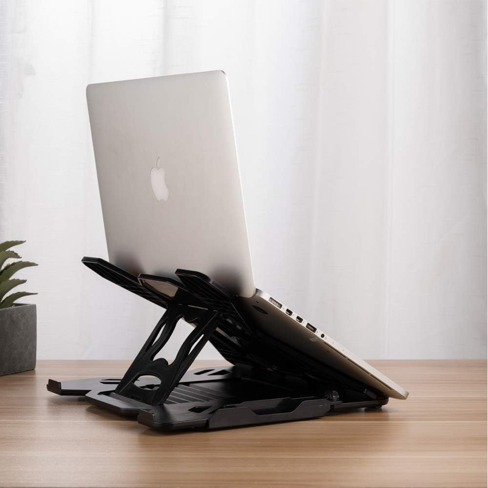 Laptop Stand Adjustable Laptop Computer Stand Multi-Angle Stand Phone Stand Portable Foldable Laptop Riser Notebook Holder Stand Compatible for 10 to 17” Laptops