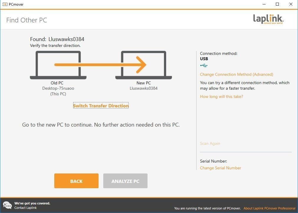 PCmover Ultimate 11 - Easily Move your Applications - Files and Settings from an Old PC to a New PC - Includes Optional Ethernet Cable - 1 Use