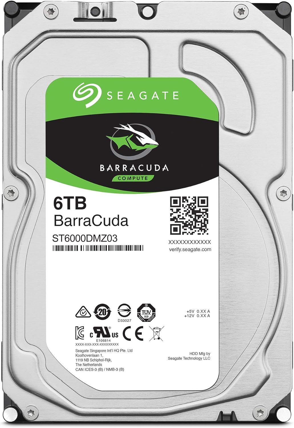 Seagate BarraCuda 2TB Internal Hard Drive HDD – 3.5 Inch SATA 6Gb/s 7200 RPM 256MB Cache – Frustration Free Packaging (ST2000DM008/ST2000DMZ08)