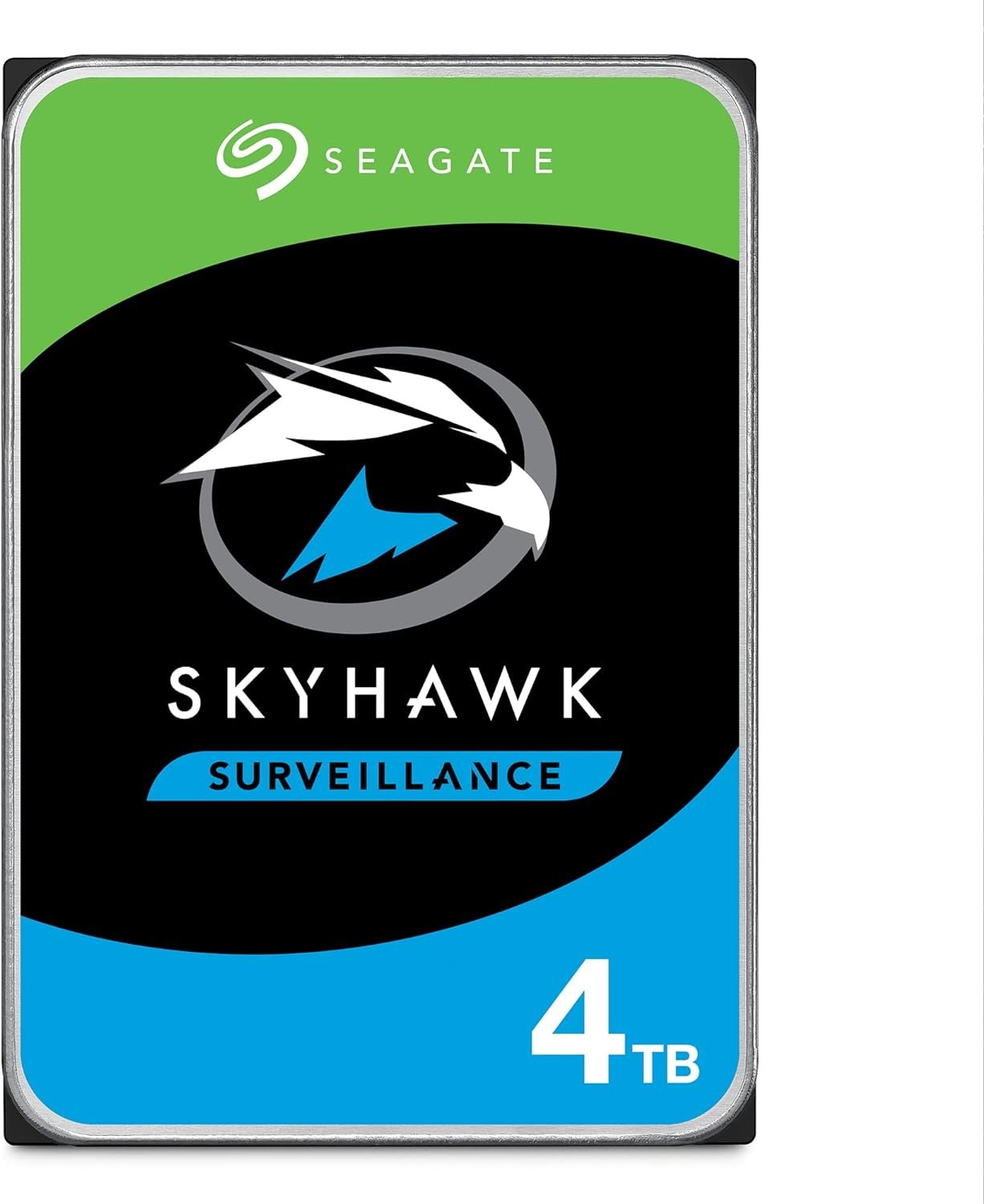 Seagate Skyhawk 4TB Video Internal Hard Drive HDD – 3.5 Inch SATA 6Gb/s 64MB Cache for DVR NVR Security Camera System with Drive Health Management and in-House Rescue Services (ST4000VXZ16/016)