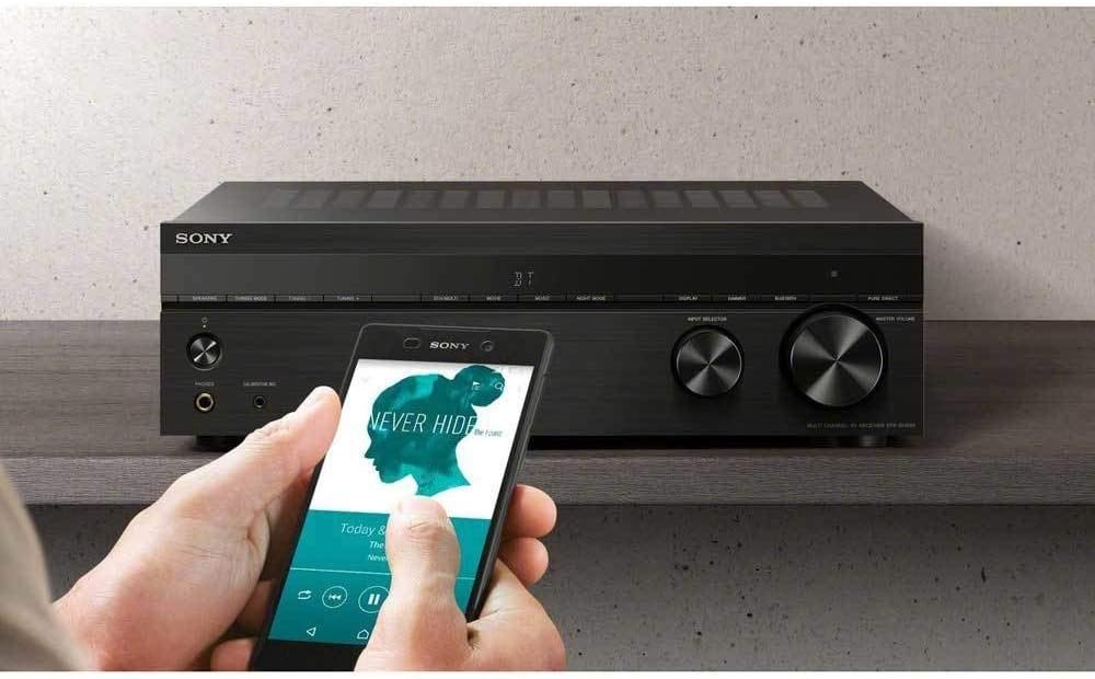 Sony STRDH590 5.2 Channel Surround Sound Home Theater Receiver: 4K HDR AV Receiver with Bluetooth,Black