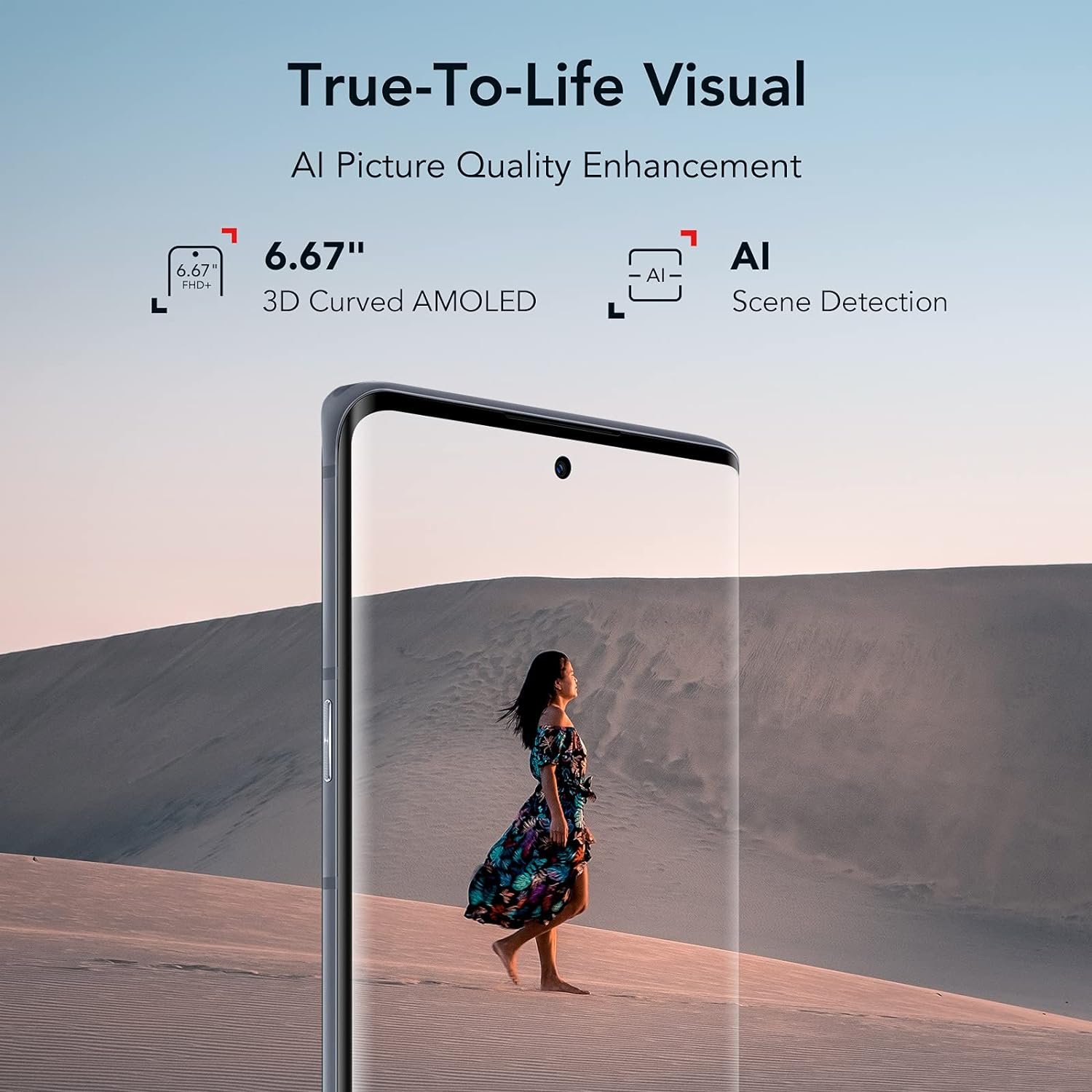 TCL 20 Pro 5G Unlocked Smartphone with 6.67 inch AMOLED FHD+ Display, 48MP OIS Quad Camera, 6GB+256GB, 4500mAh Battery, US 5G Verizon Cellphone, Moondust Gray, Does not Support Sprint/ATT 5G