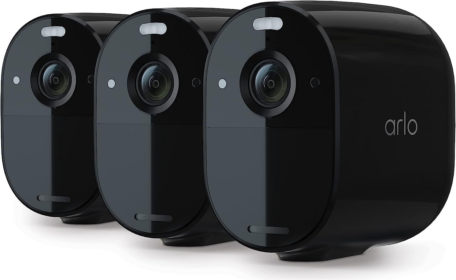 Arlo Essential Spotlight Camera - 1 Pack - Wireless Security, 1080p Video, Color Night Vision, 2 Way Audio, Wire-Free, Direct to WiFi No Hub Needed, Works with Alexa, Black - VMC2030B