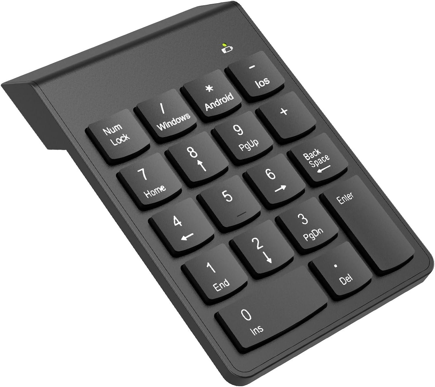 Bluetooth Number Pad Wireless Numeric Keypad 10 Key Numpad Compatible with Laptops MacBook, ChromeBook, ThinkBook, MateBook, Inspiron Computer Desktop Office Accessories Financial Accounting Pad