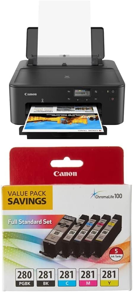 Canon PIXMA TS702a Wireless Single Function Printer |Mobile Printing with AirPrint®, and Mopria®, Black