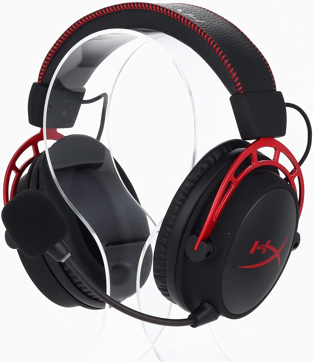 HyperX Cloud Alpha Wireless - Gaming Headset for PC, 300-hour battery life, DTS Headphone:X Spatial Audio, Memory foam, Dual Chamber Drivers, Noise-canceling mic, Durable aluminum frame,Red