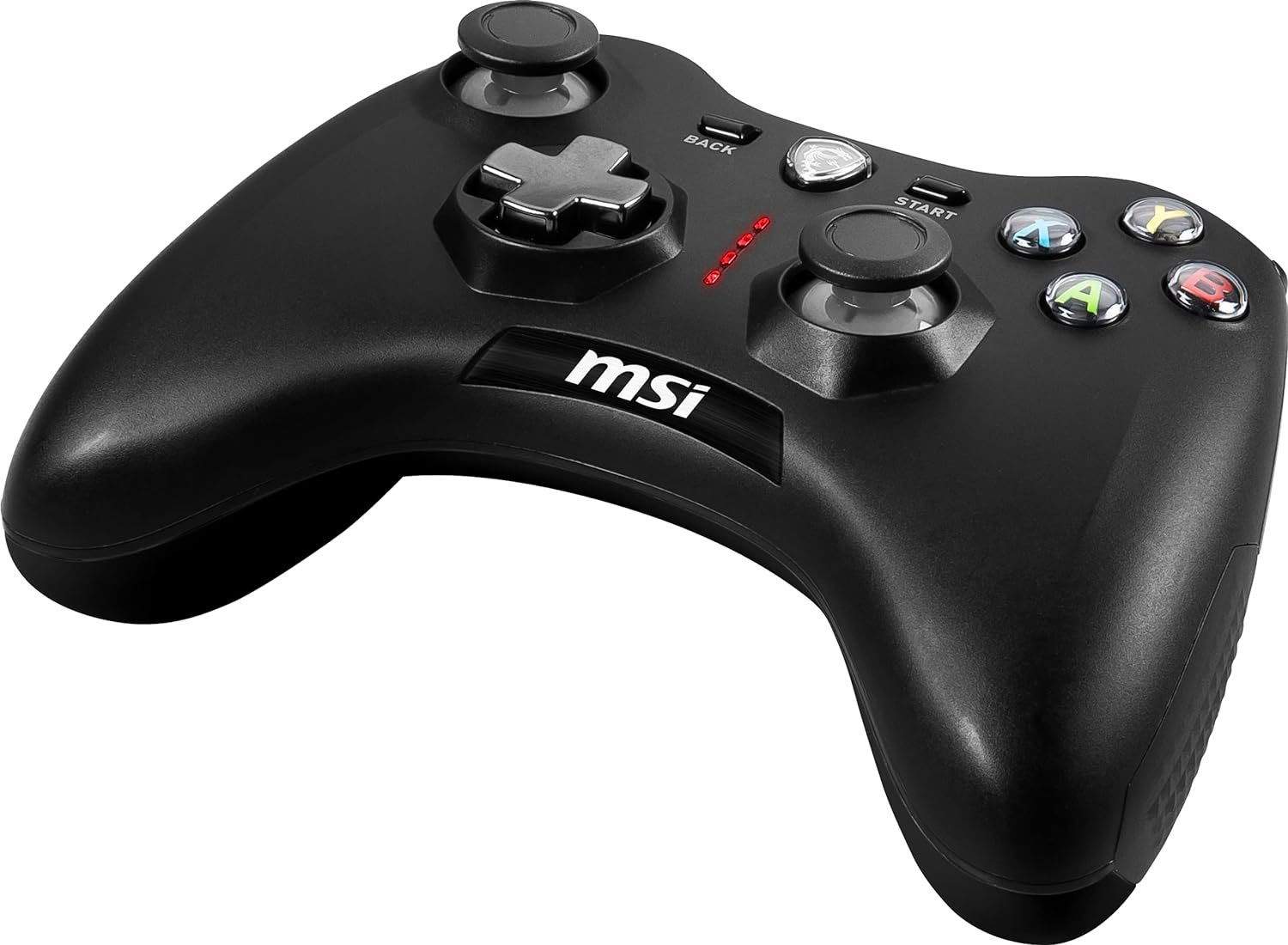 MSI Force GC30V2 Wireless Gaming Controller, Dual Vibration Motors, Dual Connection Modes, Interchangable D-Pads, Compatible with PC  Android, Black