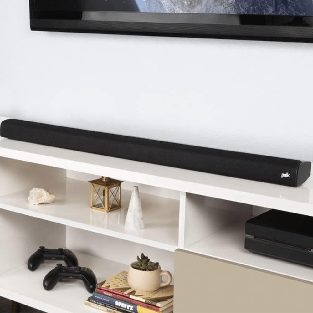 Polk Audio Signa S2 Ultra-Slim TV Sound Bar, Works with 4K  HD TVs, Wireless Subwoofer, Includes HDMI  Optical Cables, Bluetooth Enabled, Black