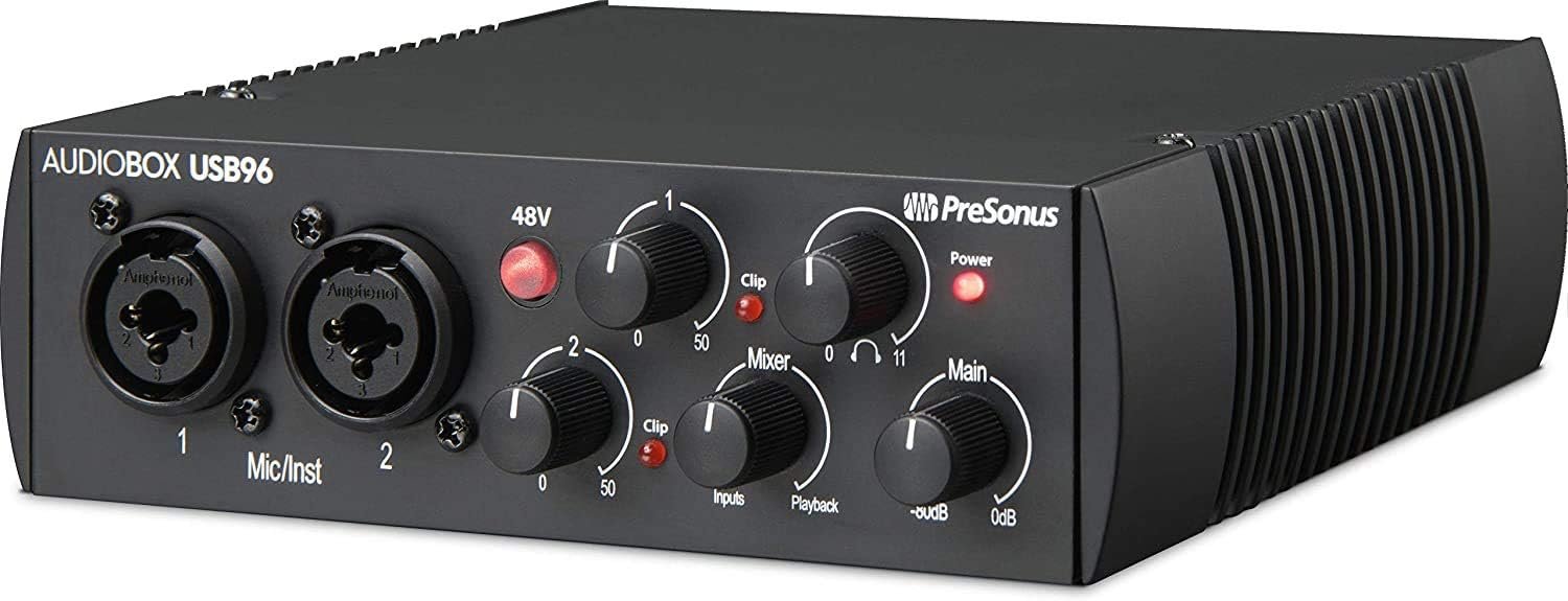 PreSonus AudioBox 96 25th Anniversary USB Audio Interface with Studio One Artist DAW Recording Software