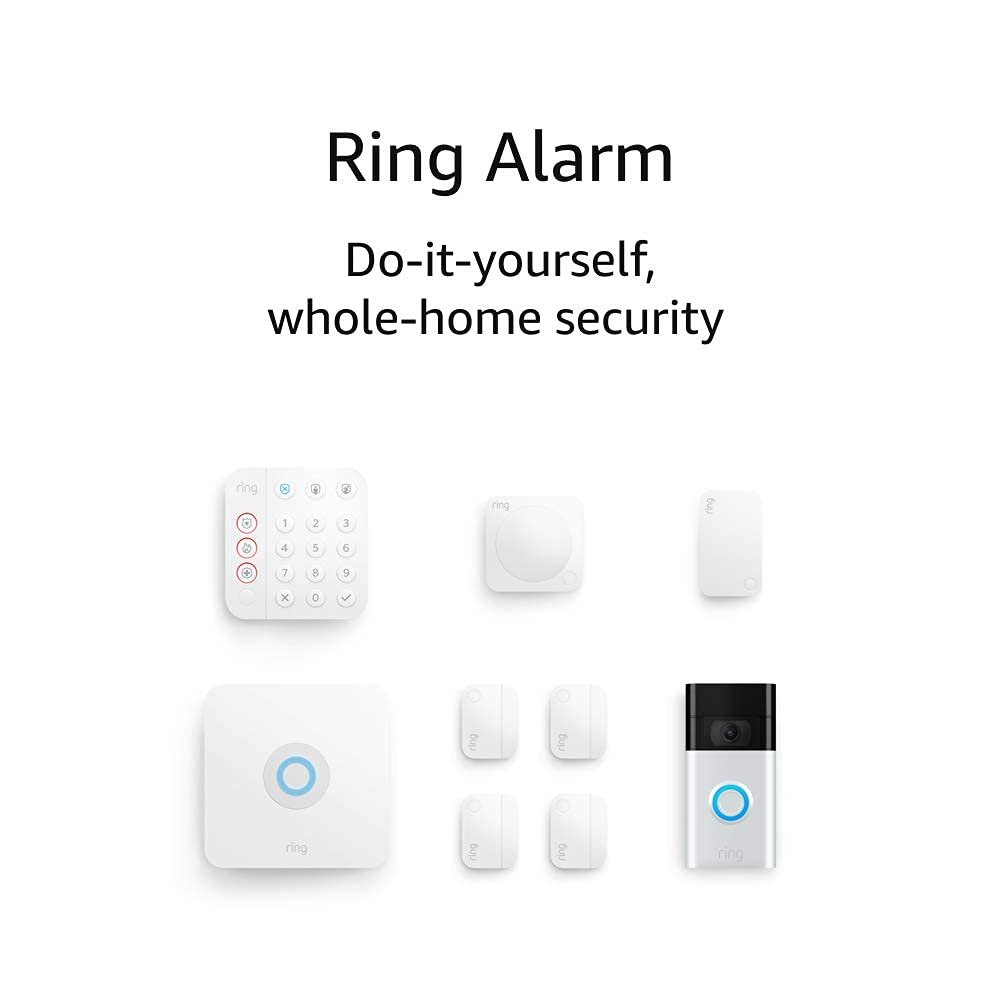 Ring Alarm 8-piece kit (2nd Gen) – home security system with 30-day free Ring Protect Pro subscription