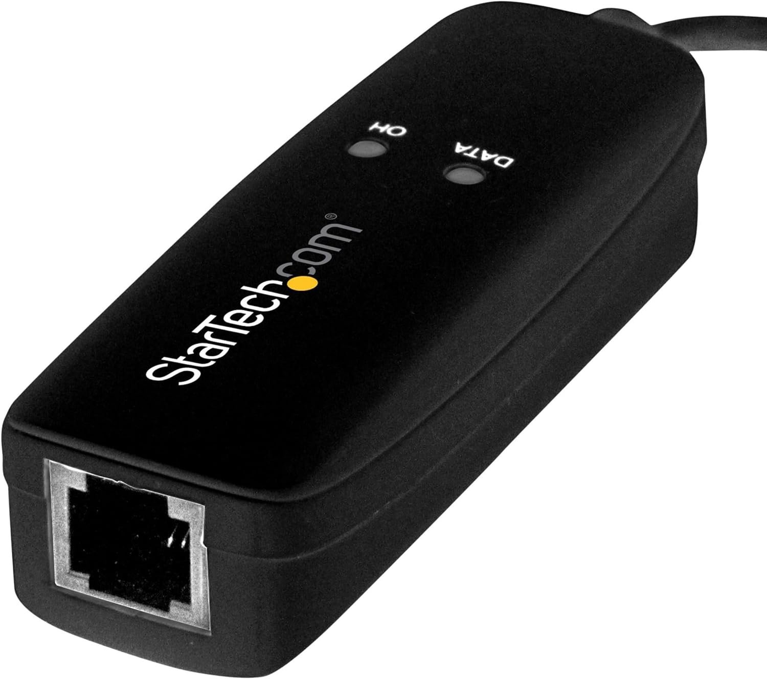 StarTech.com USB 2.0 Fax Modem - 56K External Hardware Dial Up V.92 Modem/ Dongle/Adapter - Computer/Laptop Fax Modem - USB to Telephone Jack - USB Data Modem - Network Fax/CMR/POS (USB56KEMH2),Black