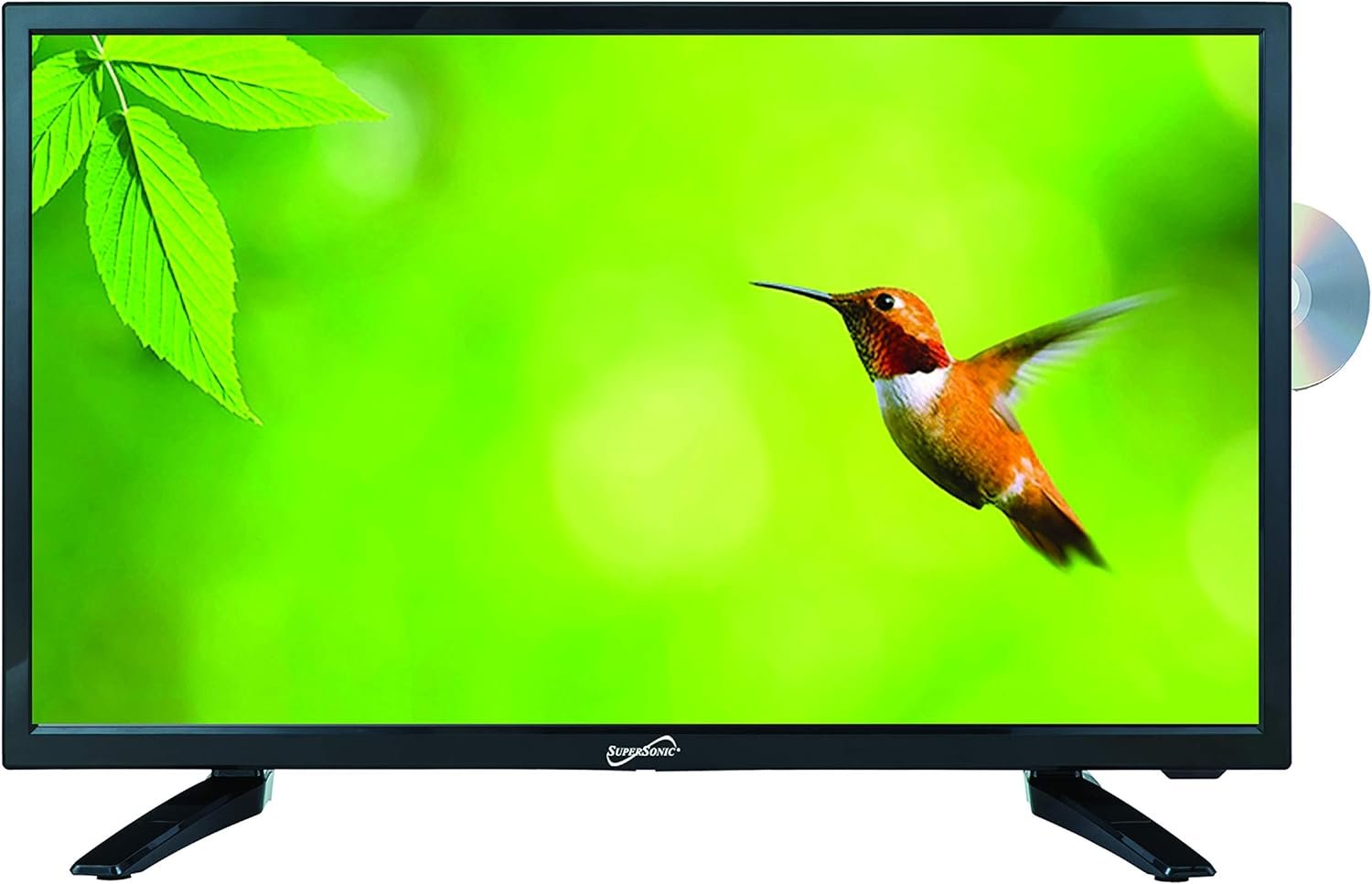 Supersonic SC-1912 19-Inch LED HDTV with 1080p Picture Quality, Built-in DVD Player, HDMI, USB, PC Monitor Capability, and AC/DC Compatibility - Ideal for RVs  Kitchens