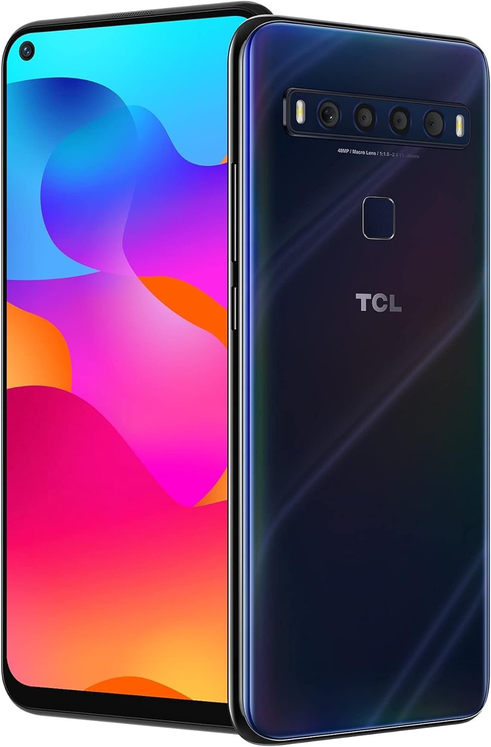 TCL 10L, Unlocked Android Smartphone 256GB+6GB RAM Android Phone,6.53 FHD Cell Phone, 48MP Quad Rear Camera System, 4000mAh Verizon Phone Mobile Phone Large Storage, Mariana Blue