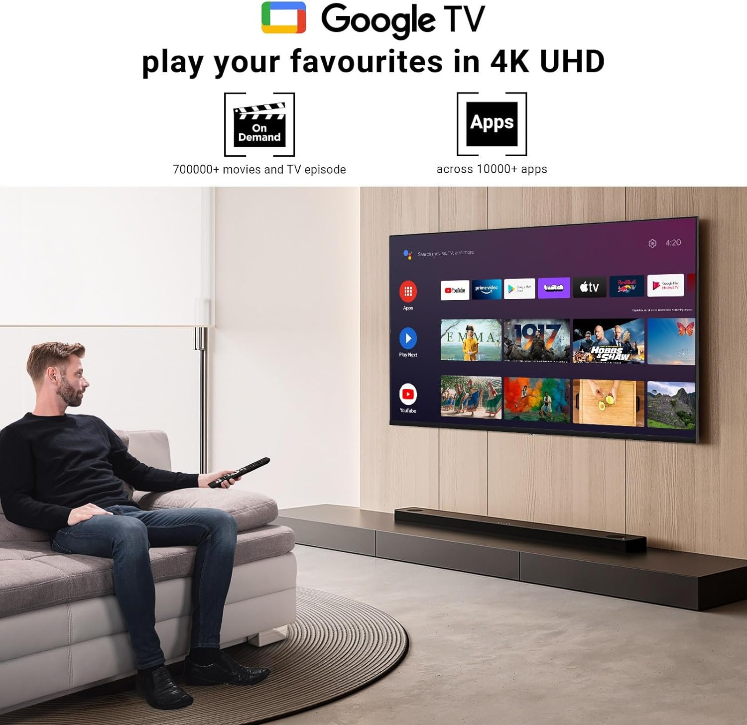 TuTu 24 720P HD LED Google TV Widescreen High Definition Slim Design Smart tv with Built-in HDMI USB Suitable for Kitchen Kids Room Basement or RV Camper 2023 Model