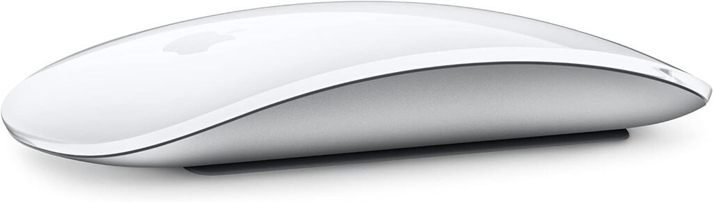 Apple Magic Mouse: Wireless, Bluetooth, Rechargeable. Works with Mac or iPad; Multi-Touch Surface - White