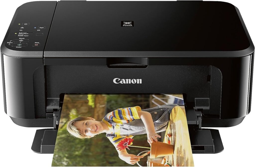 Canon Pixma MG3620 Wireless All-In-One Color Inkjet Printer with Mobile and Tablet Printing, Black