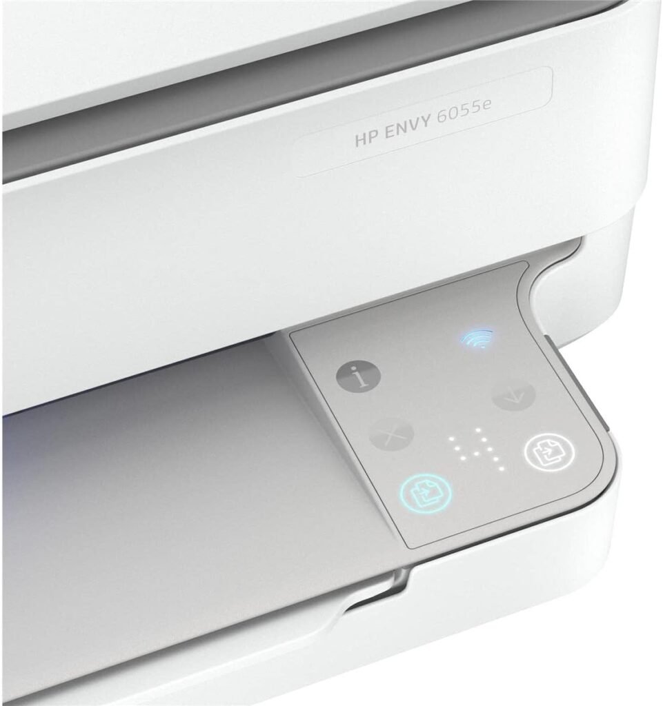 HP ENVY 6055e Wireless Color Inkjet Printer, Print, scan, copy, Easy setup, Mobile printing, Best-for-home, Instant Ink with HP+,white