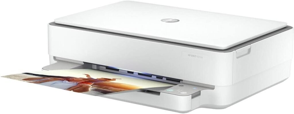 HP ENVY 6055e Wireless Color Inkjet Printer, Print, scan, copy, Easy setup, Mobile printing, Best-for-home, Instant Ink with HP+,white