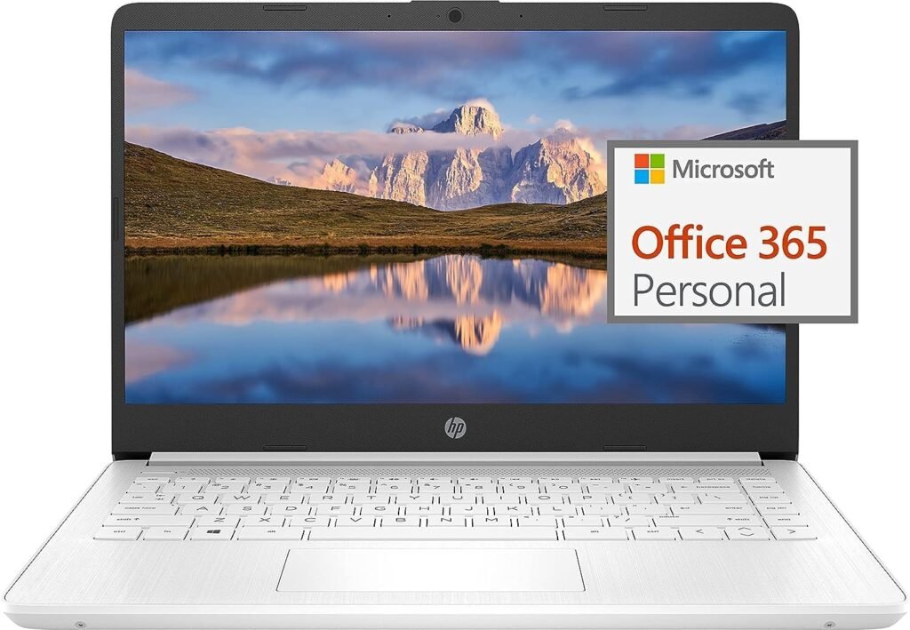 HP Newest 14 Ultral Light Laptop for Students and Business, Intel Quad-Core N4120, 8GB RAM, 192GB Storage(64GB eMMC+128GB Micro SD), 1 Year Office 365, Webcam, HDMI, WiFi, USB-AC, Win 11 S