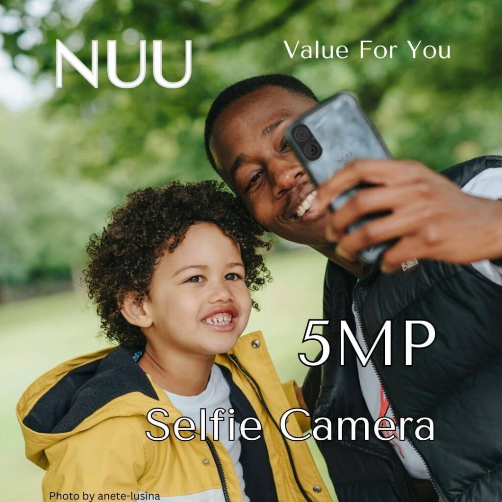 NUU A23Plus Unlocked Cell Phone for ATT, T-Mobile, Cricket, Mint Mobile, Metro, 4G 6.3 64GB/3GB Worldwide and More, Dual SIM, Black, US Warranty  Hotline 2023- International Unlock