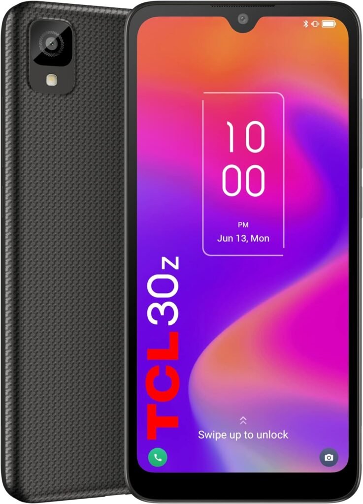 TCL 30 Z |2022| 6.1 Inch Unlocked Cell Phone with HD+ Display, US Version Android 12 Smartphone 32GB+3GB RAM, 3000mAh Android Phone, Prime Black