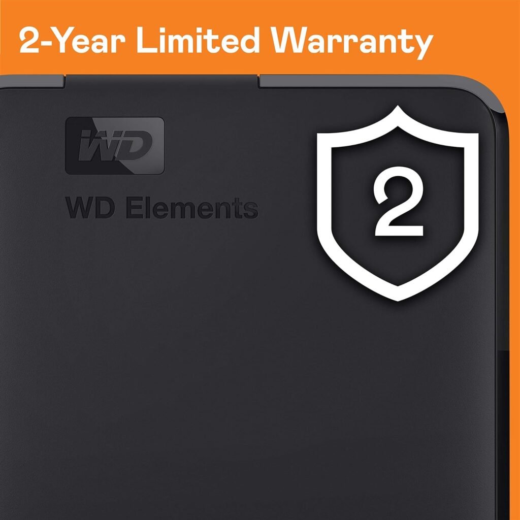 WD 5TB Elements Portable HDD, External Hard Drive, USB 3.0 for PC  Mac, Plug and Play Ready - WDBU6Y0050BBK-WESN